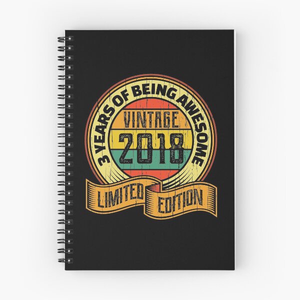 Item preview, 3 years of being awesome vintage 2018 Limited edition designed and sold by Hananiah Merch.