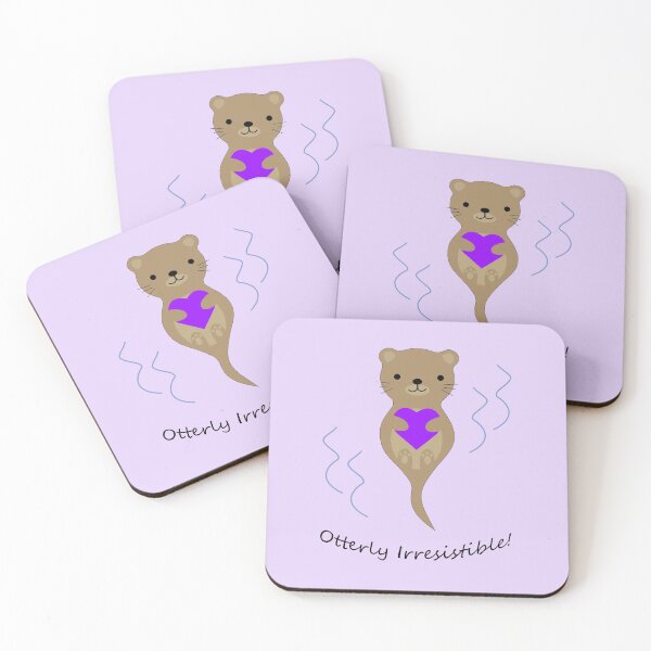 Item preview, Cute and Funny Otterly Irresistible Otter designed and sold by Hedgie Designs.