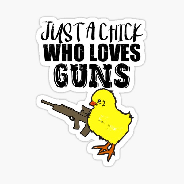 Item preview,  Just a Chick who Loves Guns- Purple designed and sold by hmmmz1.