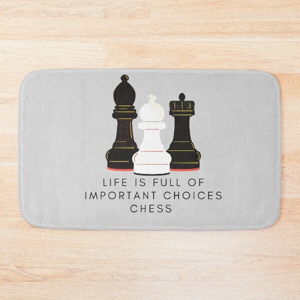 Item preview, Life is full of important choices chess  designed and sold by Christeena-.