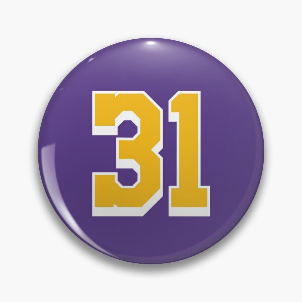 Item preview, 31 Yellow Number thirty-one Purple Basketball Jersey designed and sold by elhefe.