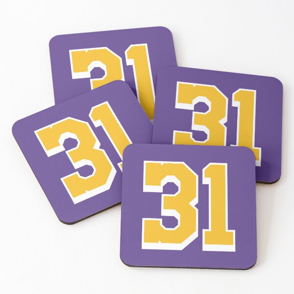 Item preview, 31 Yellow Number thirty-one Purple Basketball Jersey designed and sold by elhefe.