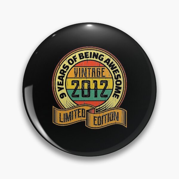 Item preview, 9 years of being awesome vintage 2012 Limited edition designed and sold by Hananiah Merch.