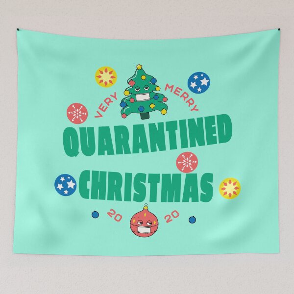 Item preview, Very Merry Quarantined Christmas 2020 designed and sold by WordsmithNerd.