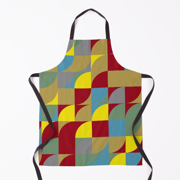 Item preview, Geometric tiles in abstract mosaic in yellow and gray color palette designed and sold by acidmit.