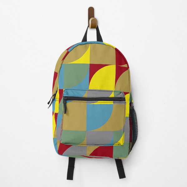 Item preview, Geometric tiles in abstract mosaic in yellow and gray color palette designed and sold by acidmit.