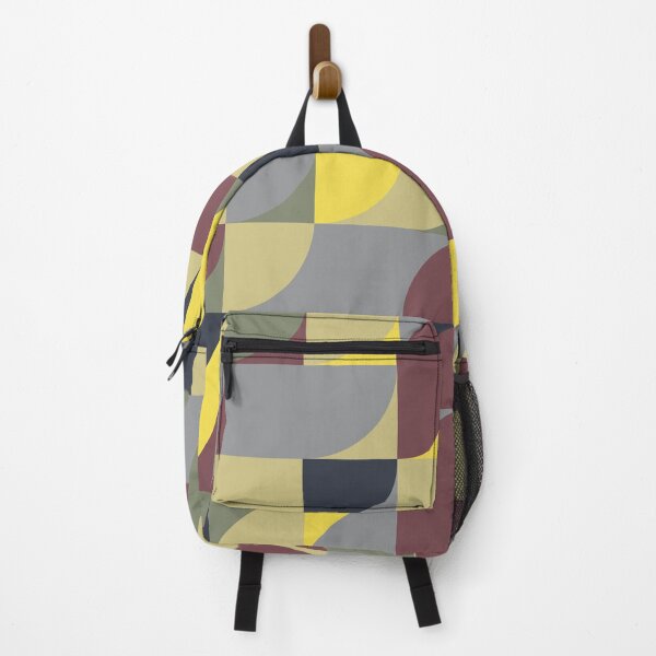 Item preview, Geometric tiles in abstract ornament in yellow and gray color palette designed and sold by acidmit.