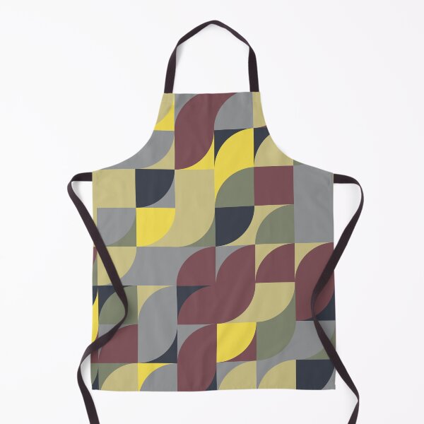 Item preview, Geometric tiles in abstract ornament in yellow and gray color palette designed and sold by acidmit.