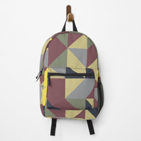 Item preview, Abstract mosaic with geometric shapes in yellow and gray color palette designed and sold by acidmit.