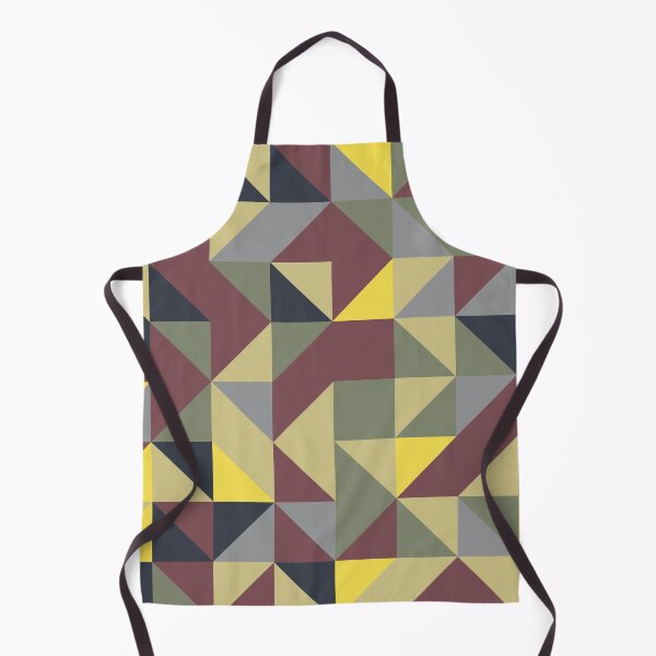 Item preview, Abstract mosaic with geometric shapes in yellow and gray color palette designed and sold by acidmit.