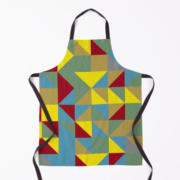 Item preview, Geometric tiles in yellow and gray color palette in abstract pattern designed and sold by acidmit.