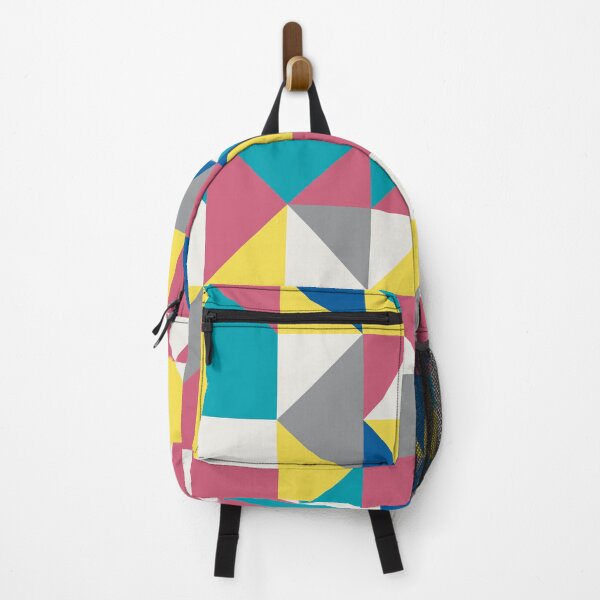 Item preview, Geometric tiles in abstract pattern in yellow and gray color palette designed and sold by acidmit.