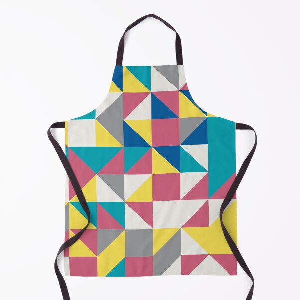 Item preview, Geometric tiles in abstract pattern in yellow and gray color palette designed and sold by acidmit.
