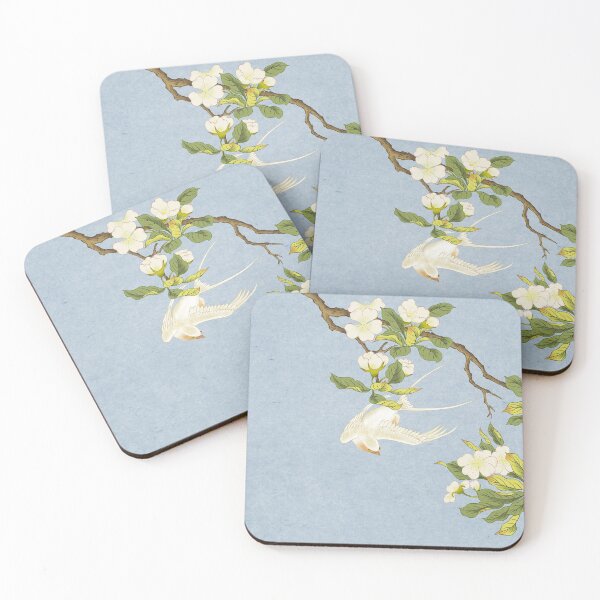 Item preview, Pear blossoms and white swallow Type B: Minhwa-Korean traditional/folk art designed and sold by minsillust.