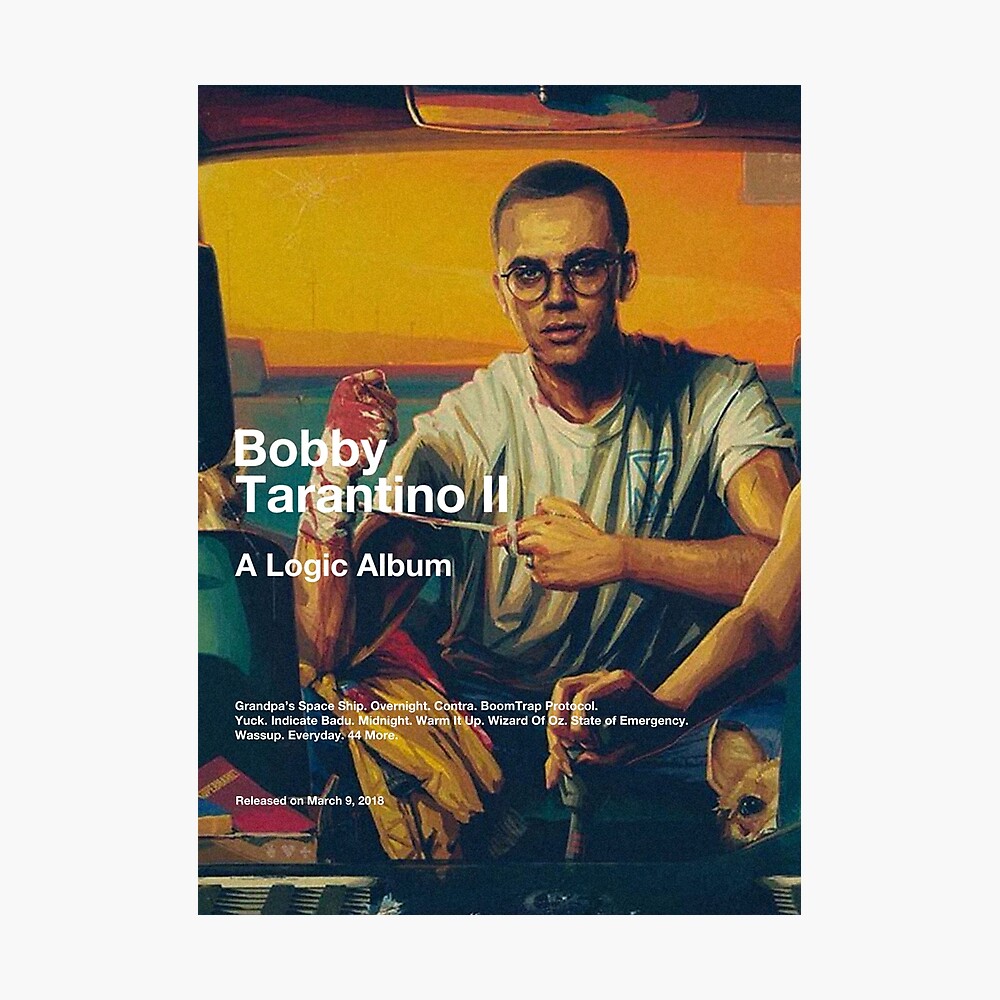 Logic---Bobby Tarantino II Art Music Album Poster HD Print Multi Sizes 