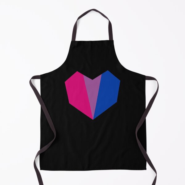 Item preview, Bisexual Pride Flag LGBT Geometric Heart designed and sold by BunnyPrinceDegn.