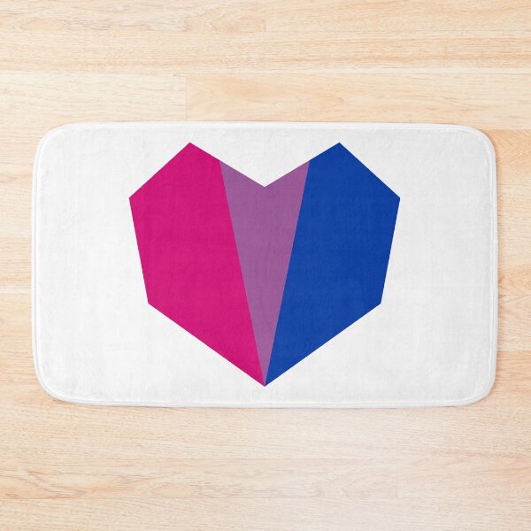 Item preview, Bisexual Pride Flag LGBT Geometric Heart designed and sold by BunnyPrinceDegn.