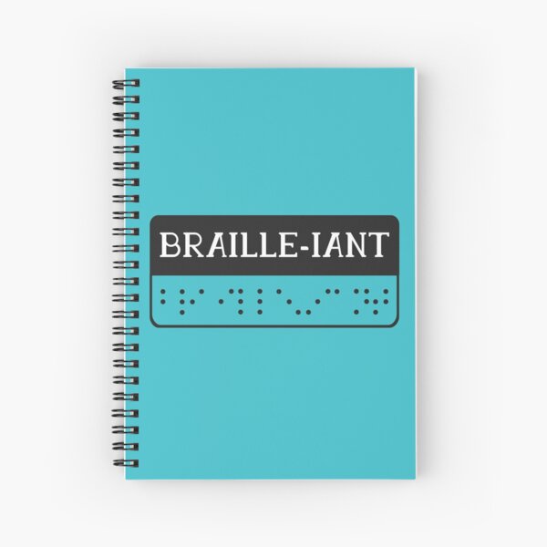Braille pun Spiral Notebook