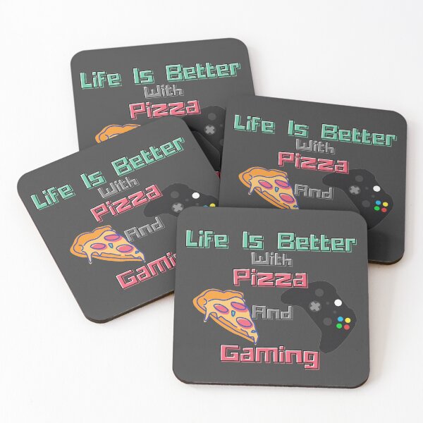 Item preview, Life Is Better With Pizza And Gaming designed and sold by StephenMollie.