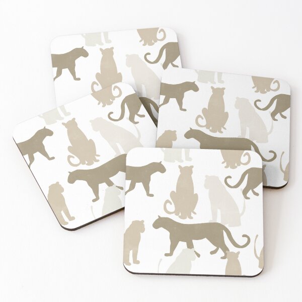Item preview, Cheetah, Leopard, Jaguar Neutral Animal Collage designed and sold by rayvivienne.
