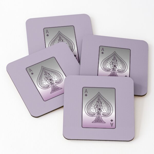 Item preview, ace of spades (grey-purple) designed and sold by hungrykate.