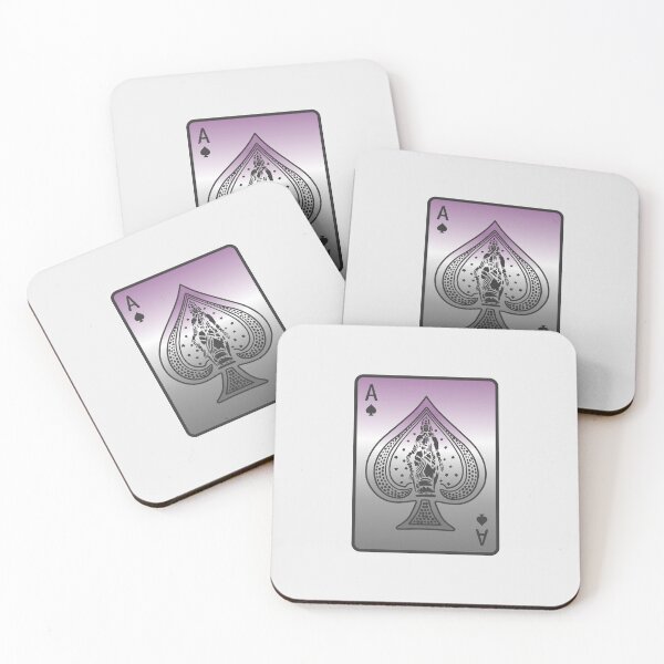 Item preview, ace of spades (purple-grey) designed and sold by hungrykate.