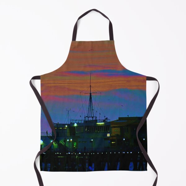 Item preview, Santa Monica Pier Dark Sunset designed and sold by KATKattalestv.
