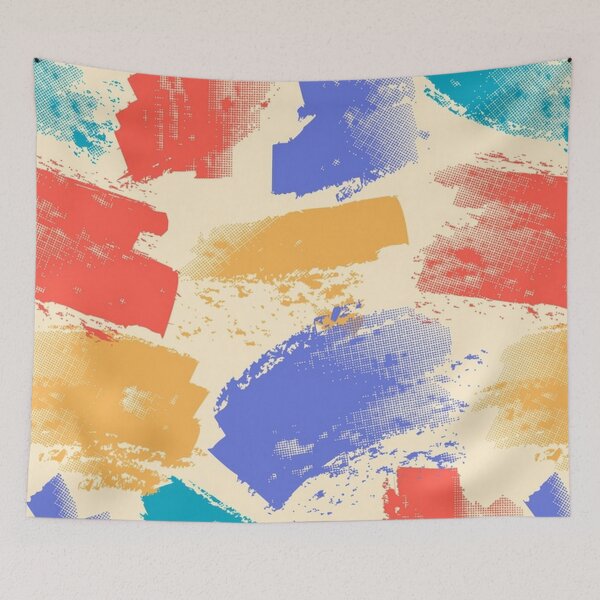 Item preview, Abstract Brushstrokes Spring Pattern designed and sold by pugmom4.