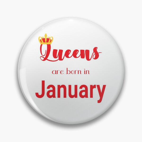 Item preview, Queens are born in January, January birthday quote 1 designed and sold by orangerinka.