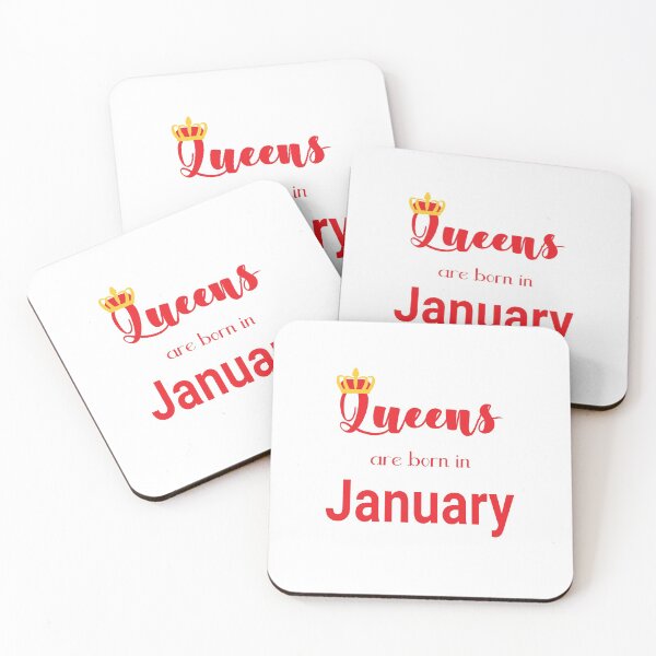 Item preview, Queens are born in January, January birthday quote 1 designed and sold by orangerinka.