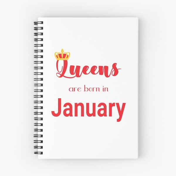 Item preview, Queens are born in January, January birthday quote 1 designed and sold by orangerinka.