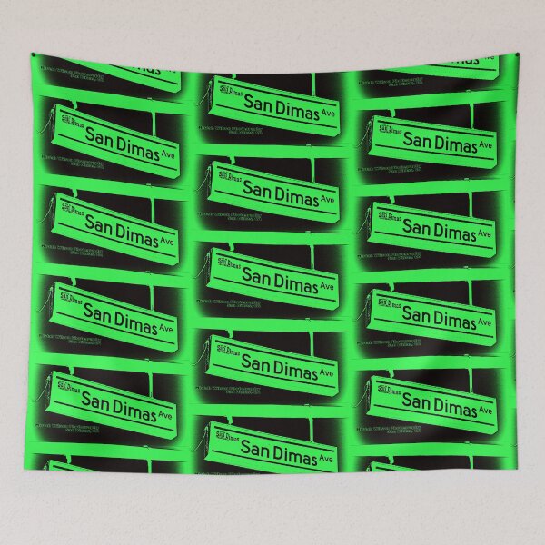 Item preview, San Dimas Avenue, San Dimas, California by Mistah Wilson designed and sold by The Street Sign Store.