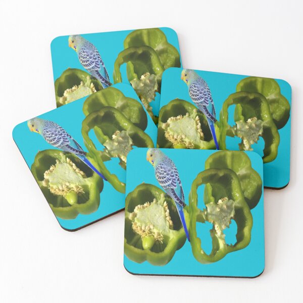 Item preview, Budgie Eating Capsicum  designed and sold by oxyten.