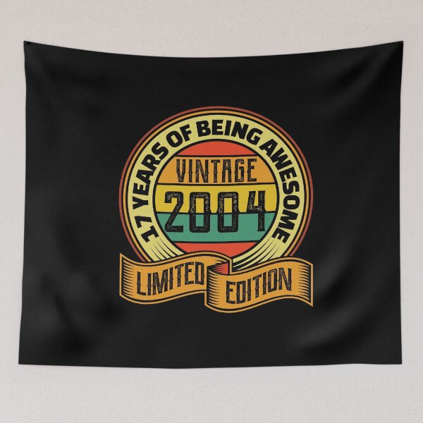 Item preview, 17 years of being awesome vintage 2004 Limited edition designed and sold by Hananiah Merch.