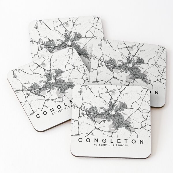 Item preview, CONGLETON | MAP AND COORDINATES designed and sold by axelle1410.