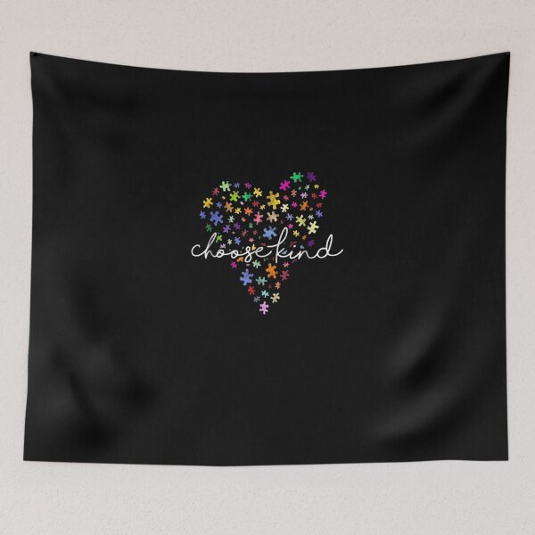 Item preview, Autism awareness heart choose kind designed and sold by cadmanBoythorpe.