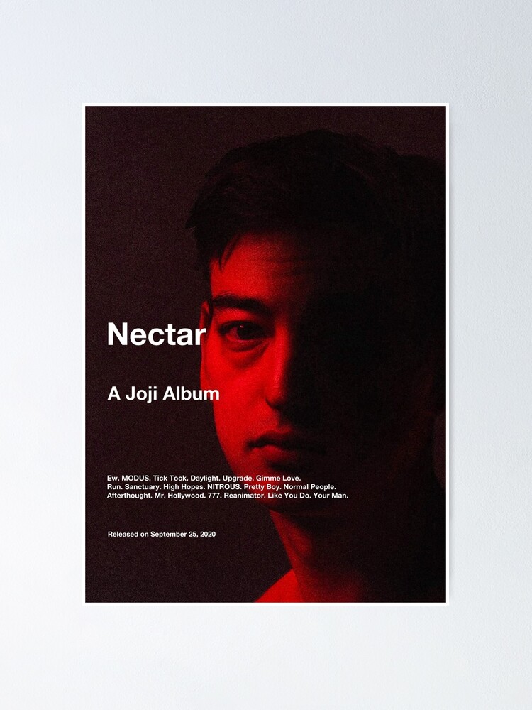 Joji Nectar Album Cover Poster By Openroadtour Redbubble