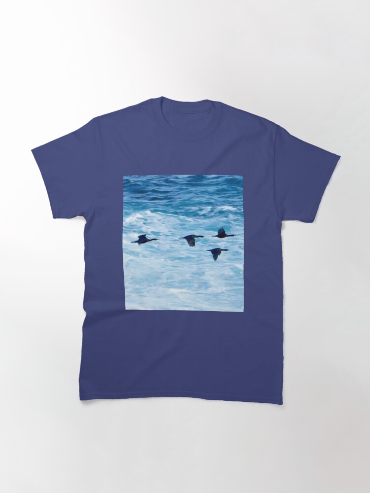 Alternate view of Cormorants Skimming the Waves off Inishmore Classic T-Shirt