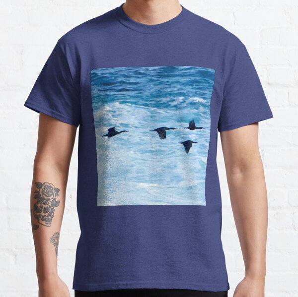 Cormorants Skimming the Waves off Inishmore Classic T-Shirt