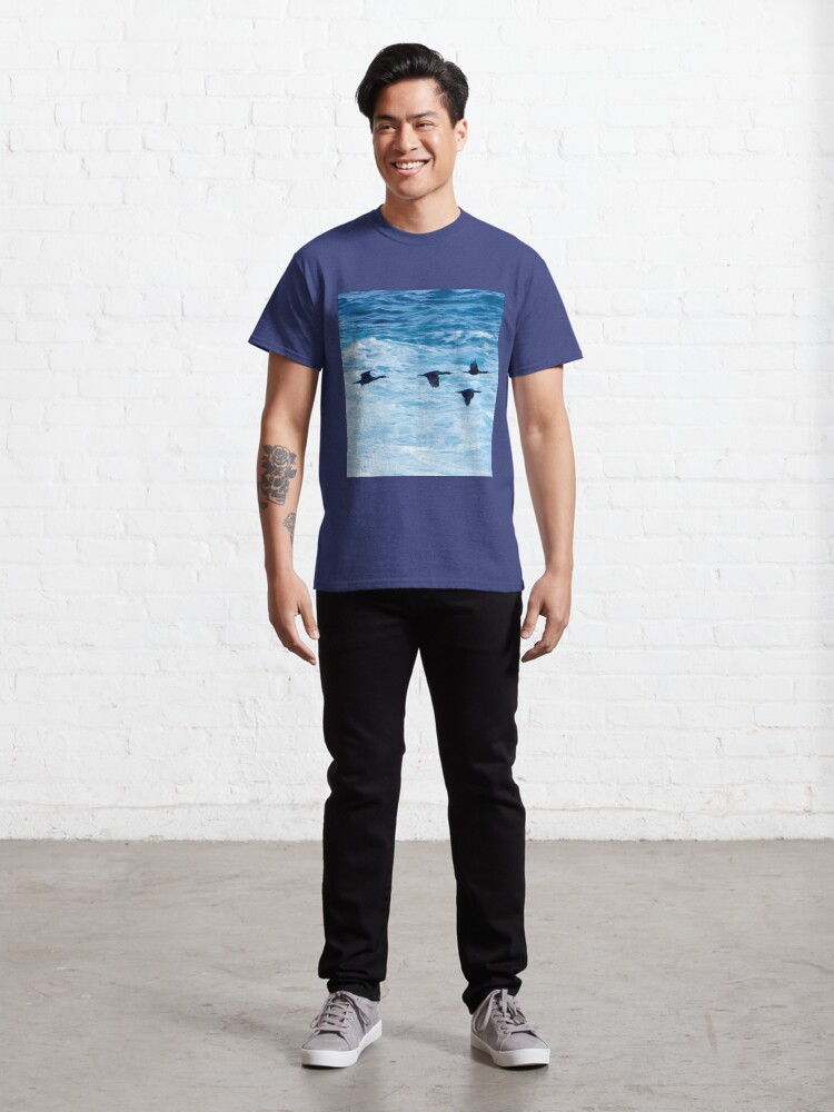 Alternate view of Cormorants Skimming the Waves off Inishmore Classic T-Shirt