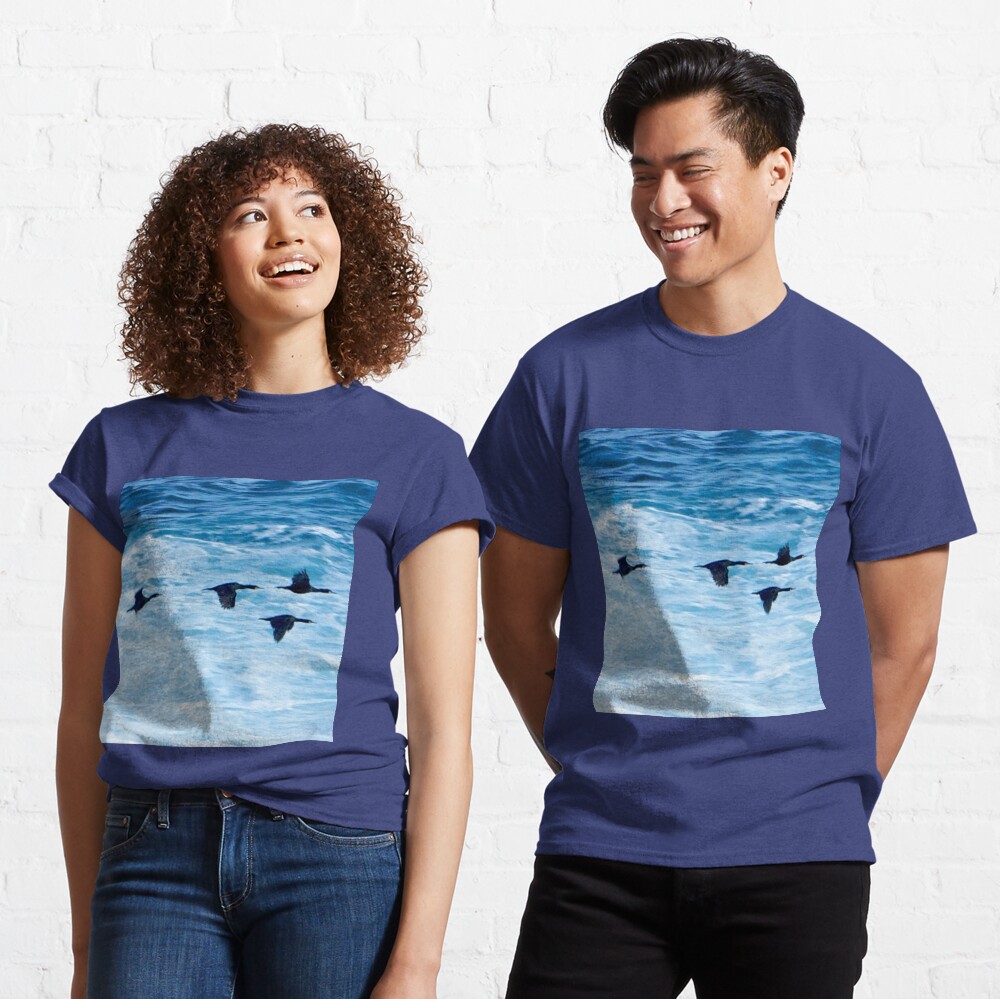Cormorants Skimming the Waves off Inishmore Classic T-Shirt