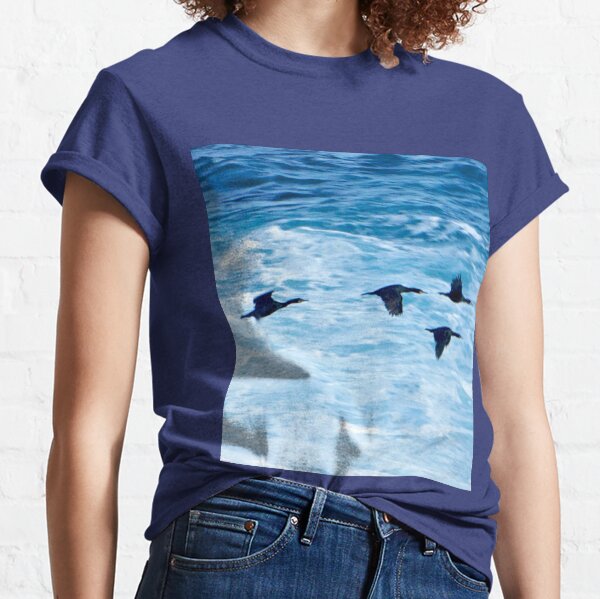 Cormorants Skimming the Waves off Inishmore Classic T-Shirt