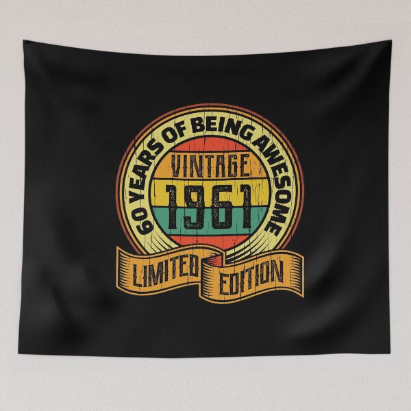 Item preview, 60 years of being awesome vintage 1961 Limited edition designed and sold by Hananiah Merch.