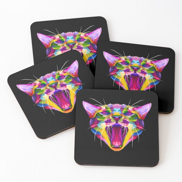 Item preview, Cat head growling designed and sold by Rakos-Merch.
