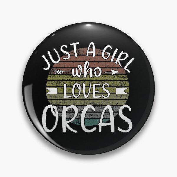 Item preview, Just a girl who loves orcas designed and sold by Catsloversdotme.