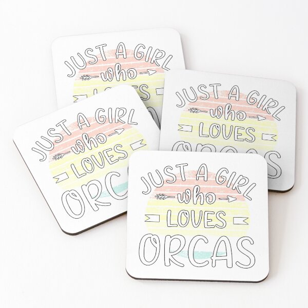 Item preview, Just a girl who loves orcas designed and sold by Catsloversdotme.