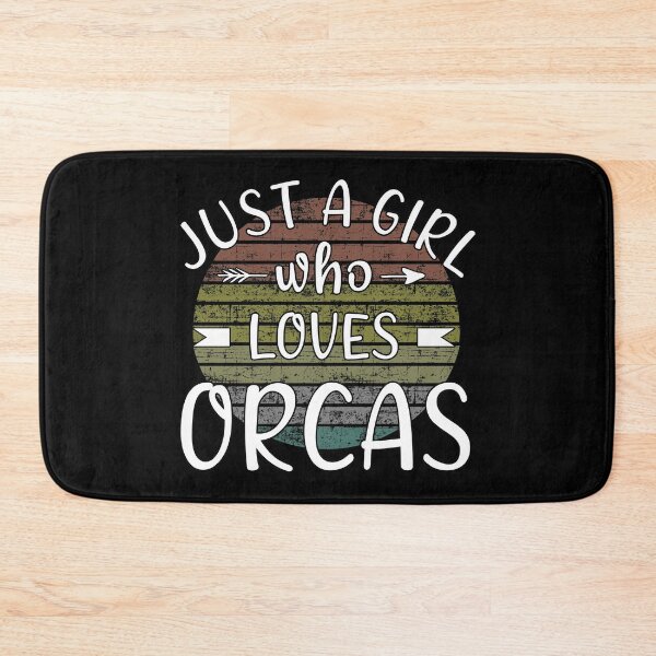 Item preview, Just a girl who loves orcas designed and sold by Catsloversdotme.
