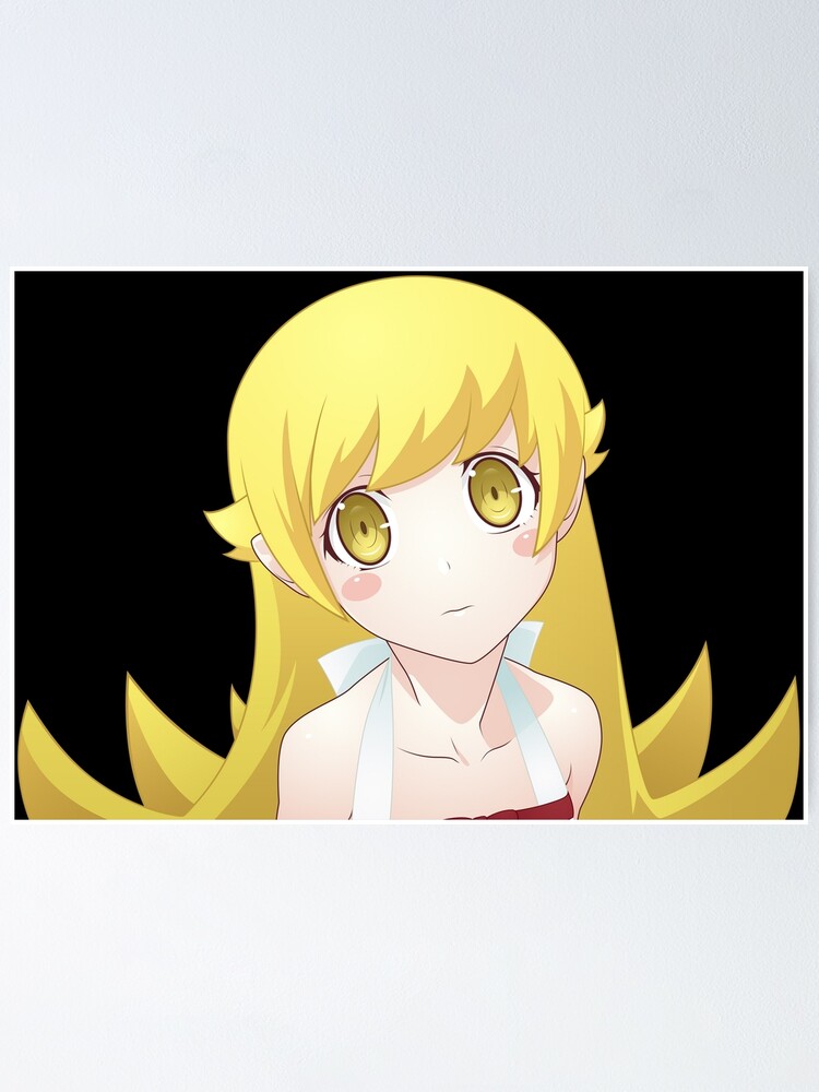 Shinobu Oshino Bakemonogatari Poster By Kawaiicrossing Redbubble