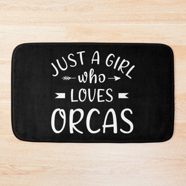 Item preview, Just a girl who loves orcas designed and sold by Catsloversdotme.