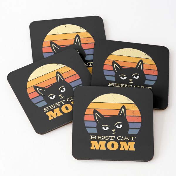 Artikelvorschau, Beste Katzenmutter, Vintage-Illustrationsdesign. Katzentasse, Katzenliebhaber-Geschenk, lustiges Katzenliebhaber-Geschenk. entworfen und verkauft von RoManSmArt.